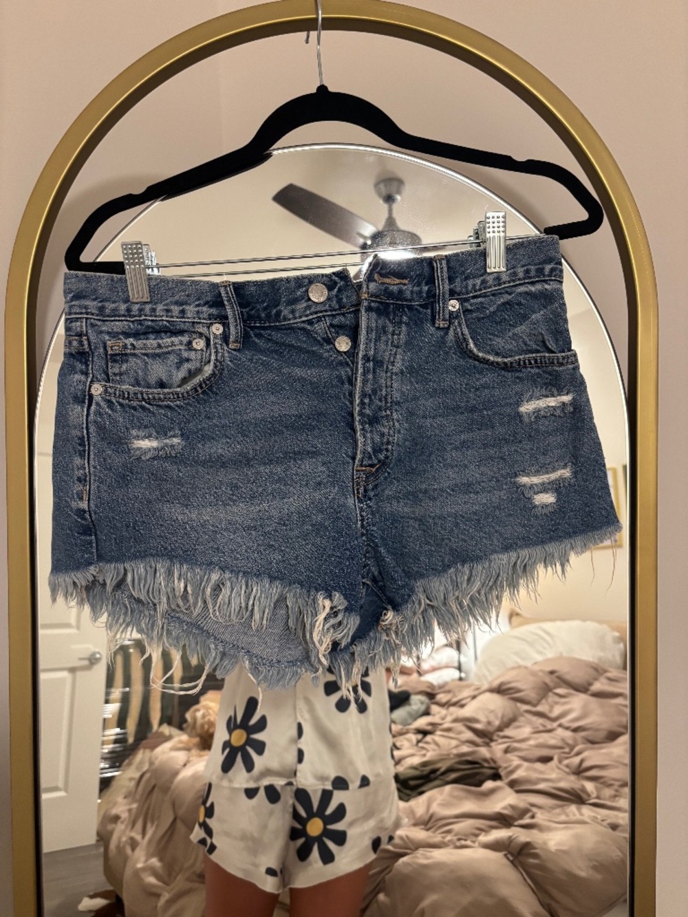 We The Free Women's Blue and Navy Shorts